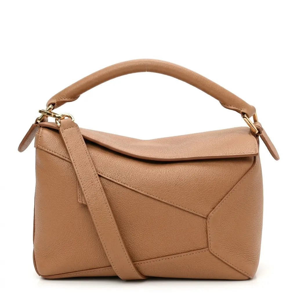 Angular Panel Medium Satchel — B01