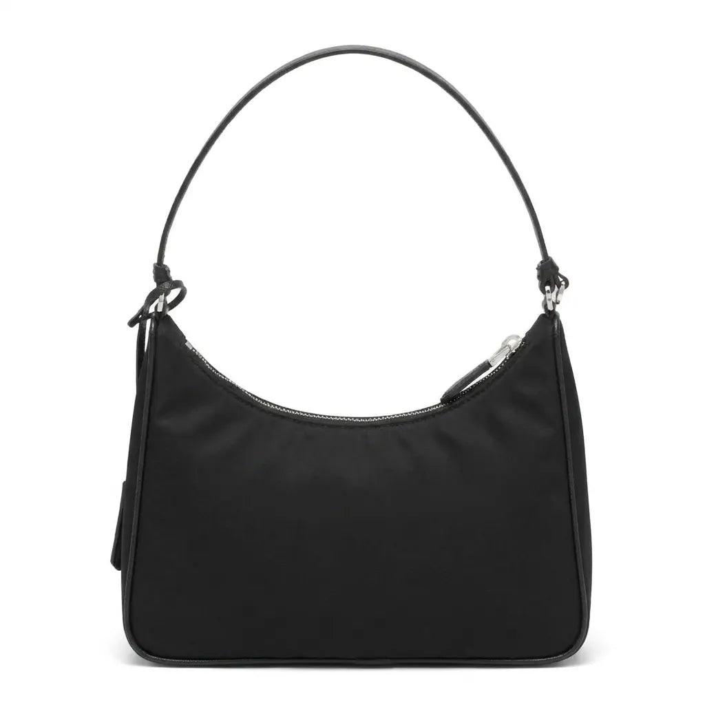 Black Nylon Shoulder Bag — B12
