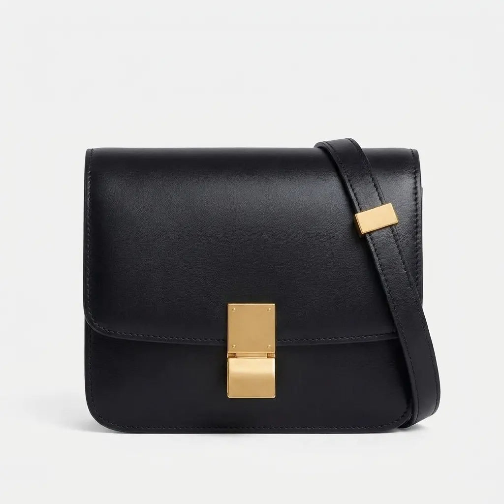 Smooth Small Box Shoulder Bag — B13